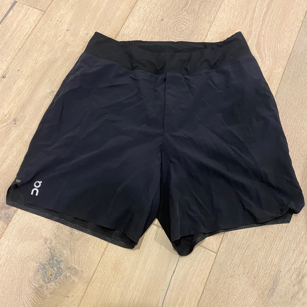 On cloud athletic shorts, size small!